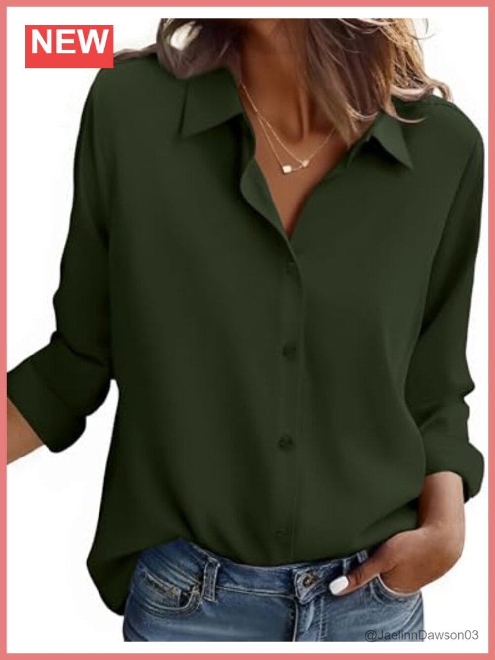 Zeagoo Button Down Shirt Long Sleeve Blouse Casual Work Top